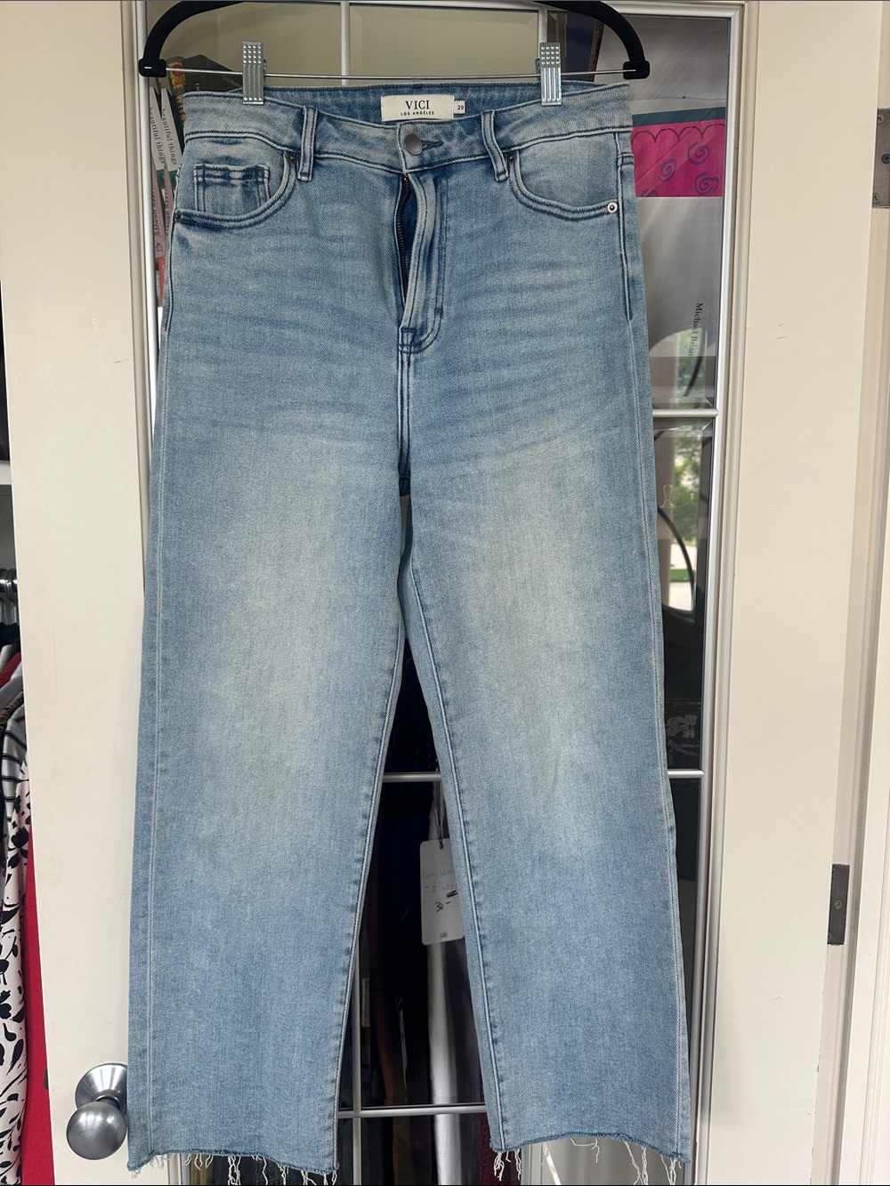 VICI Light Blue High-Rise Straight Jeans